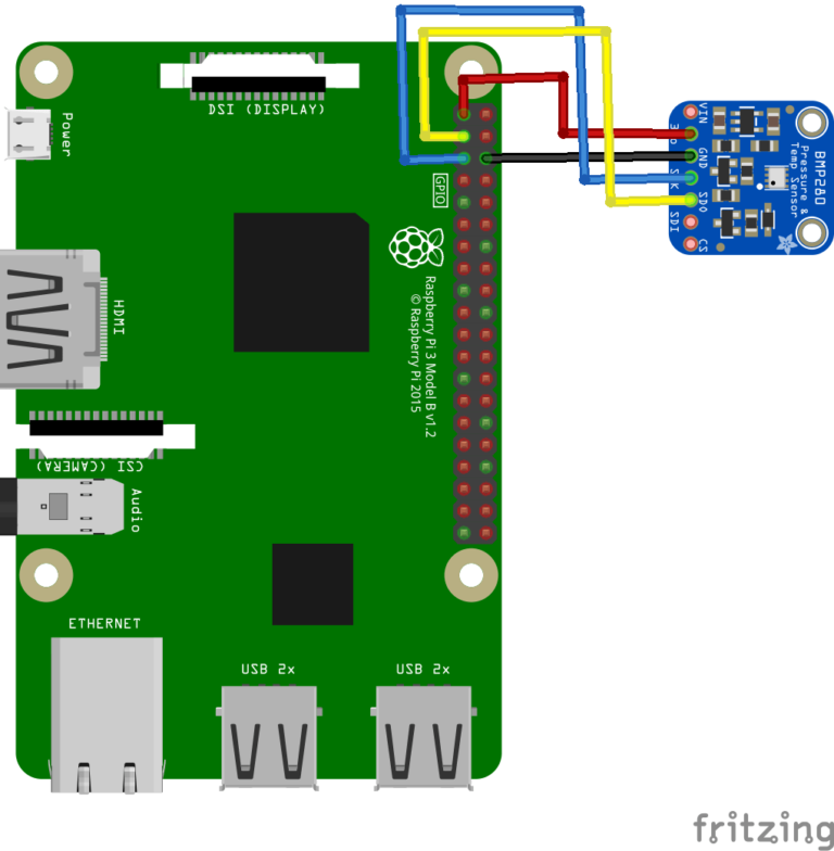 Raspberry Pi And BMP280 Sensor Example - Pi Bits